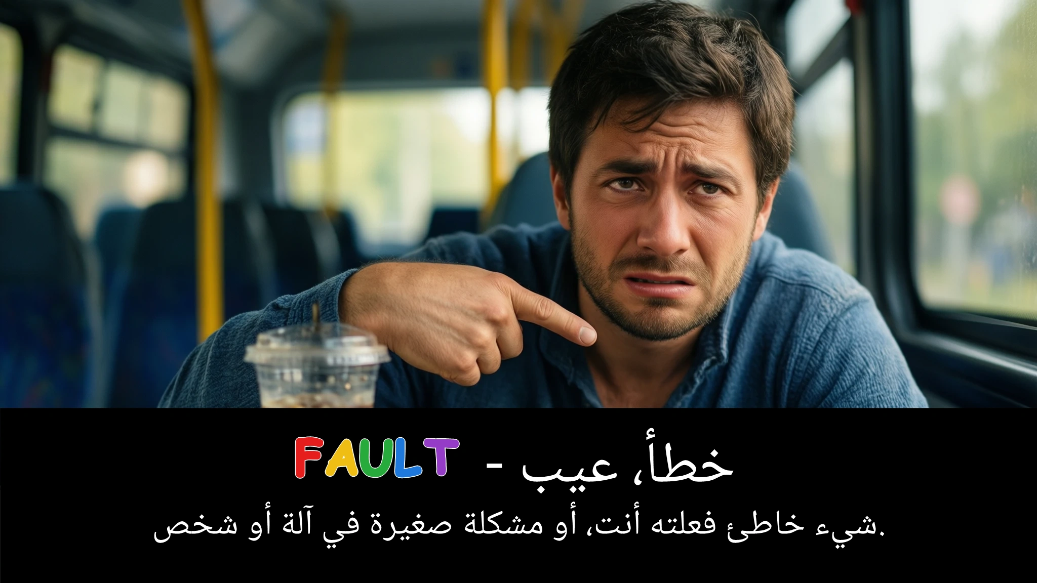 Arabic Illustration for fault